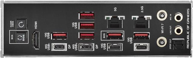 Alt view image 12 of 13 - ASUS ROG CROSSHAIR X870E HERO AMD X870E AM5 ATX motherboard, Advanced AI PC ready, 18+2+2 power stages, DDR5, PCIe 5.0, 5x M.2, Wi-Fi 7, USB4, AI Overclocking, Core Flex, PCIe Slot Q-Release Slim