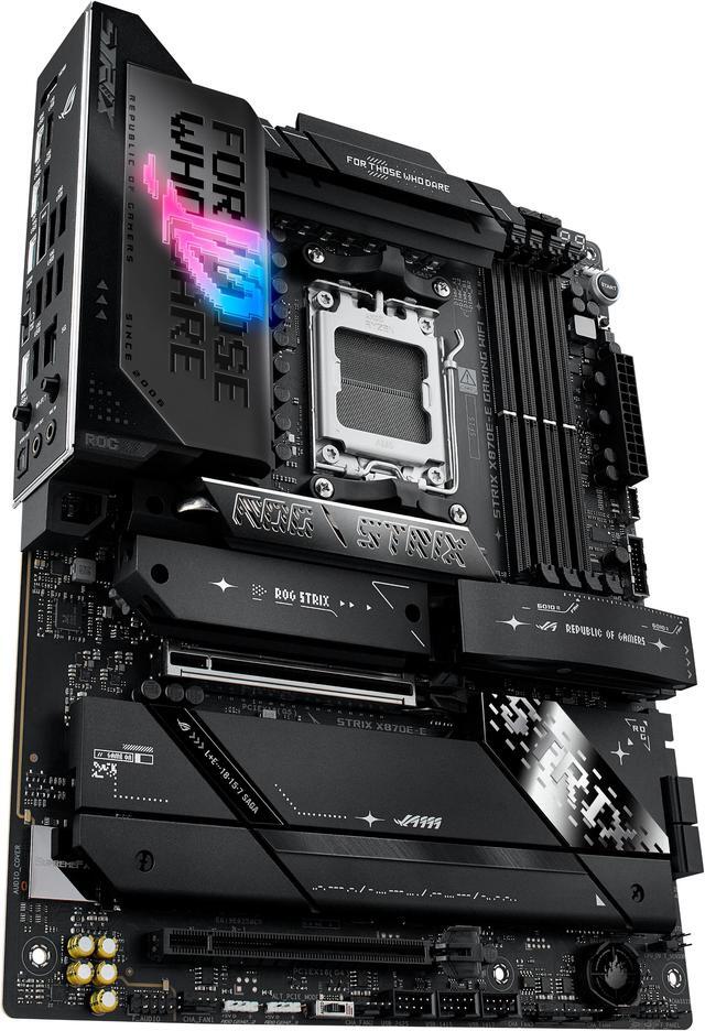 Alt view image 6 of 15 - ASUS ROG STRIX X870E-E GAMING WIFI AMD AM5 X870 ATX motherboard 18+2+2 power stages, Dynamic OC Switcher, Core Flex, DDR5 AEMP, WiFi 7, 5x M.2, PCIe 5.0, Q-Release Slim, USB4, AI OCing & Networking