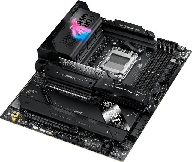 Alt view image 8 of 15 - ASUS ROG STRIX X870E-E GAMING WIFI AMD AM5 X870 ATX motherboard 18+2+2 power stages, Dynamic OC Switcher, Core Flex, DDR5 AEMP, WiFi 7, 5x M.2, PCIe 5.0, Q-Release Slim, USB4, AI OCing & Networking
