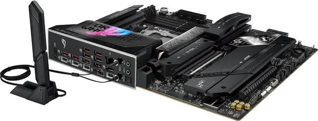 Alt view image 11 of 15 - ASUS ROG STRIX X870E-E GAMING WIFI AMD AM5 X870 ATX motherboard 18+2+2 power stages, Dynamic OC Switcher, Core Flex, DDR5 AEMP, WiFi 7, 5x M.2, PCIe 5.0, Q-Release Slim, USB4, AI OCing & Networking