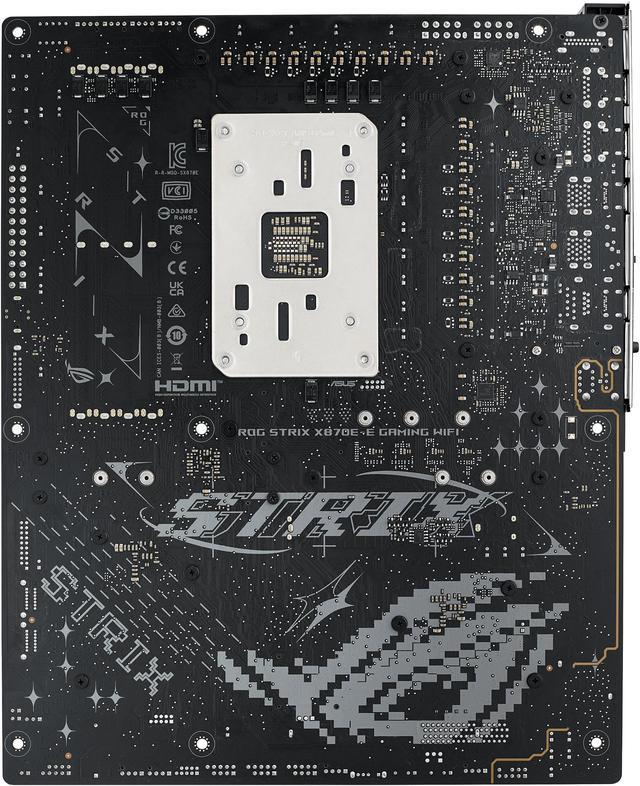 Alt view image 13 of 15 - ASUS ROG STRIX X870E-E GAMING WIFI AMD AM5 X870 ATX motherboard 18+2+2 power stages, Dynamic OC Switcher, Core Flex, DDR5 AEMP, WiFi 7, 5x M.2, PCIe 5.0, Q-Release Slim, USB4, AI OCing & Networking