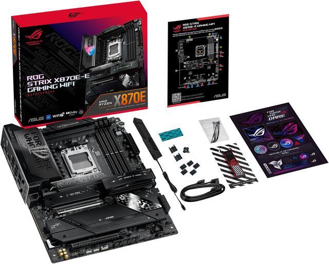 Alt view image 16 of 15 - ASUS ROG STRIX X870E-E GAMING WIFI AMD AM5 X870 ATX motherboard 18+2+2 power stages, Dynamic OC Switcher, Core Flex, DDR5 AEMP, WiFi 7, 5x M.2, PCIe 5.0, Q-Release Slim, USB4, AI OCing & Networking