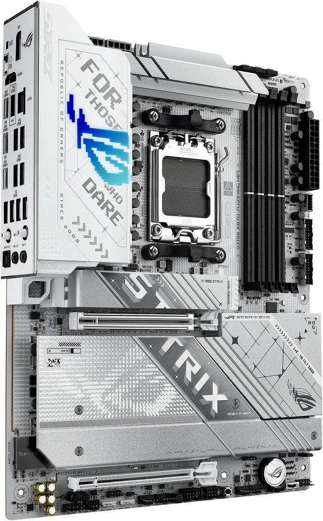 Alt view image 4 of 12 - ASUS ROG STRIX X870-A GAMING WIFI AMD AM5 X870 ATX motherboard 16+2+2 power stages, Dynamic OC Switcher, Core Flex, DDR5 AEMP, WiFi 7, 4x M.2, PCIe 5.0, Q-Release Slim, USB4, AI OCing & Networking
