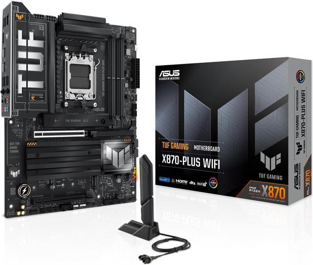 Alt view image 14 of 13 - ASUS TUF GAMING X870-PLUS WIFI AMD AM5 X870 ATX motherboard, 16+2+1, 80A SPS power stages, DDR5, PCIe 5.0 Ready, four M.2 slots, Wi-Fi 7, 2.5Gb LAN, HDMI, USB4 40Gbps, SATA 6 Gbps, USB 20Gbps Type-C