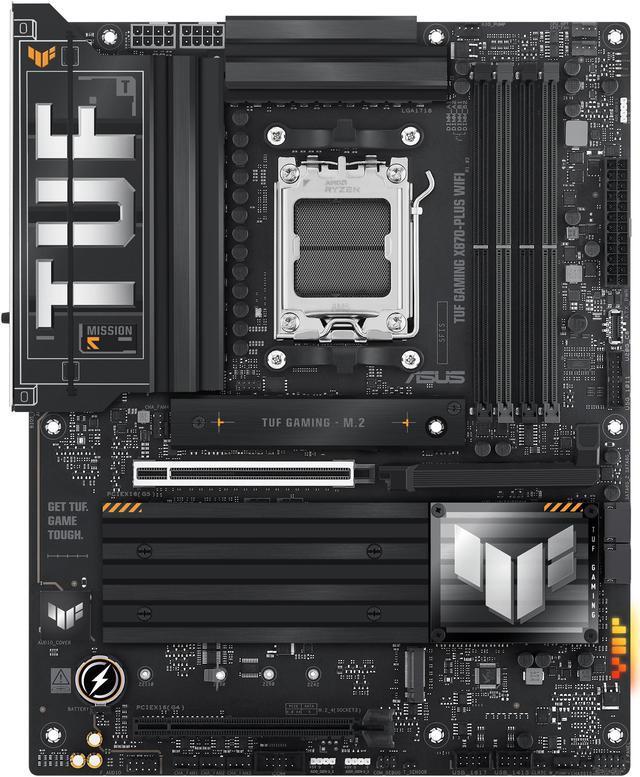 Alt view image 4 of 13 - ASUS TUF GAMING X870-PLUS WIFI AMD AM5 X870 ATX motherboard, 16+2+1, 80A SPS power stages, DDR5, PCIe 5.0 Ready, four M.2 slots, Wi-Fi 7, 2.5Gb LAN, HDMI, USB4 40Gbps, SATA 6 Gbps, USB 20Gbps Type-C