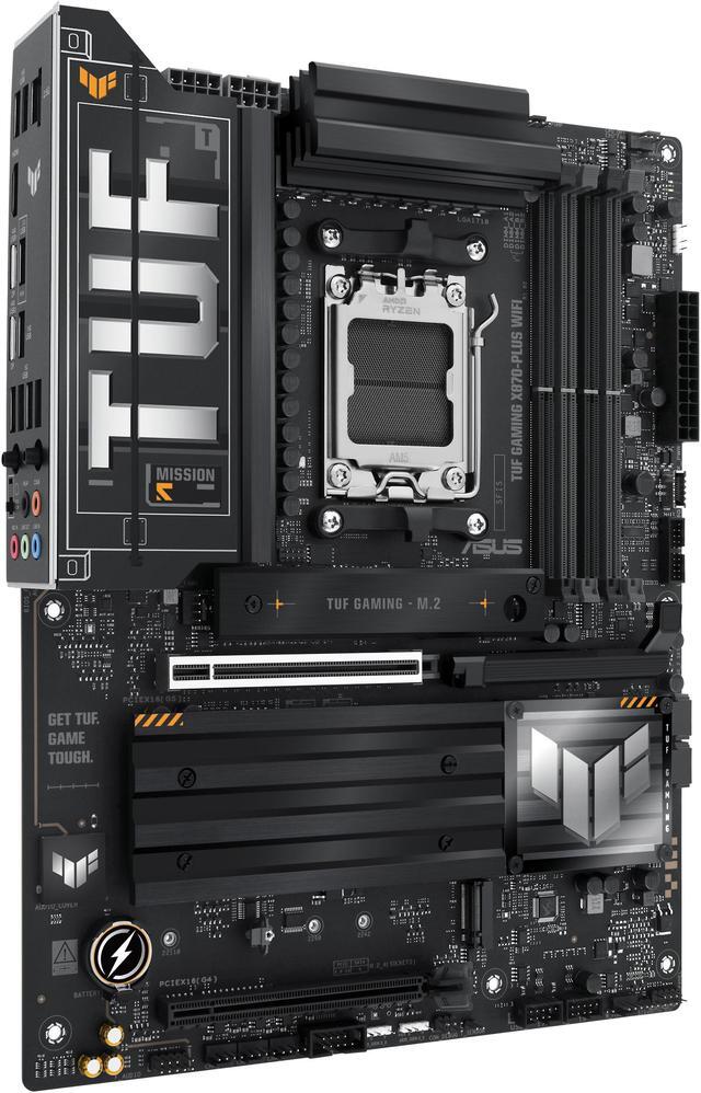 Alt view image 5 of 13 - ASUS TUF GAMING X870-PLUS WIFI AMD AM5 X870 ATX motherboard, 16+2+1, 80A SPS power stages, DDR5, PCIe 5.0 Ready, four M.2 slots, Wi-Fi 7, 2.5Gb LAN, HDMI, USB4 40Gbps, SATA 6 Gbps, USB 20Gbps Type-C