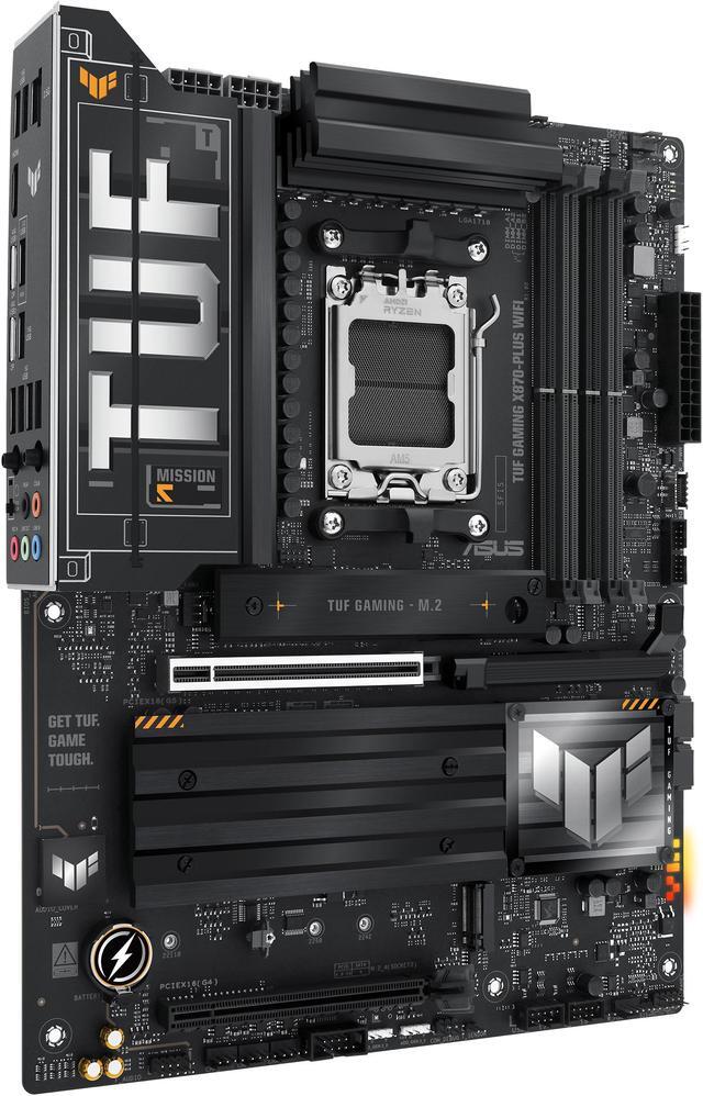 Alt view image 6 of 13 - ASUS TUF GAMING X870-PLUS WIFI AMD AM5 X870 ATX motherboard, 16+2+1, 80A SPS power stages, DDR5, PCIe 5.0 Ready, four M.2 slots, Wi-Fi 7, 2.5Gb LAN, HDMI, USB4 40Gbps, SATA 6 Gbps, USB 20Gbps Type-C