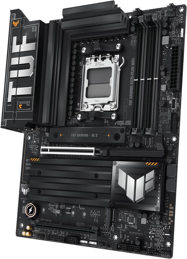 Alt view image 8 of 13 - ASUS TUF GAMING X870-PLUS WIFI AMD AM5 X870 ATX motherboard, 16+2+1, 80A SPS power stages, DDR5, PCIe 5.0 Ready, four M.2 slots, Wi-Fi 7, 2.5Gb LAN, HDMI, USB4 40Gbps, SATA 6 Gbps, USB 20Gbps Type-C