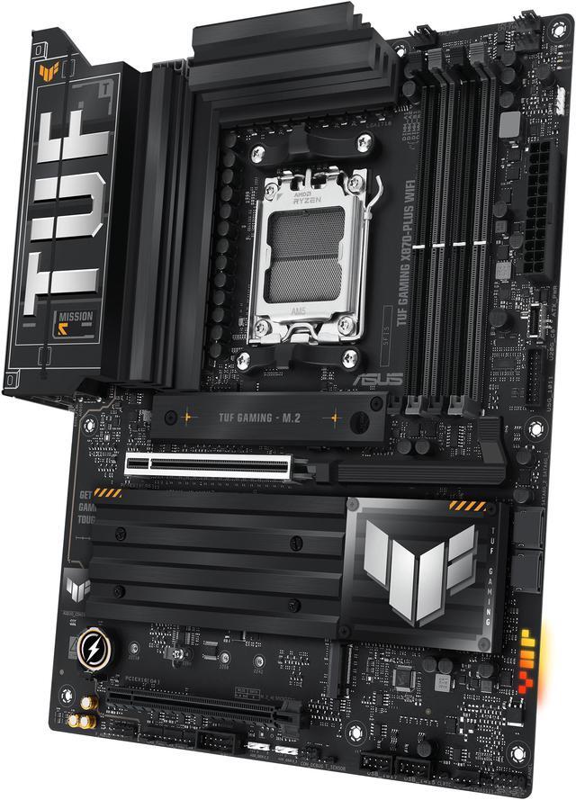 Alt view image 9 of 13 - ASUS TUF GAMING X870-PLUS WIFI AMD AM5 X870 ATX motherboard, 16+2+1, 80A SPS power stages, DDR5, PCIe 5.0 Ready, four M.2 slots, Wi-Fi 7, 2.5Gb LAN, HDMI, USB4 40Gbps, SATA 6 Gbps, USB 20Gbps Type-C