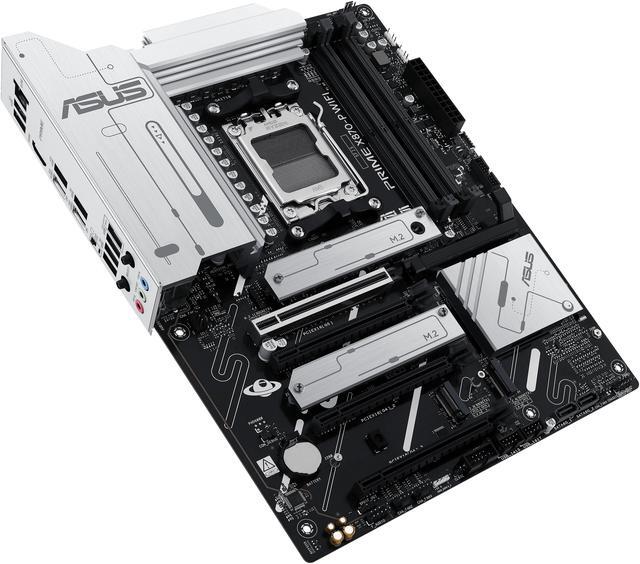 Alt view image 7 of 12 - ASUS PRIME X870-P WIFI AMD AM5 X870 ATX motherboard 14+2+1 80A DrMOS power stages, DDR5, PCIe 5.0 , PCIe 5.0 x16, Q-Release, 4x M.2 , Wi-Fi 7, Q-Antenna, 2.5Gb LAN, USB4, USB Type-C, BIOS FlashBack