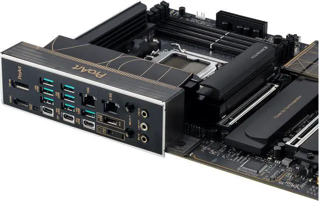 Alt view image 5 of 12 - ASUS ProArt X870E-CREATOR WIFI AMD AM5 X870E ATX Motherboard PCIe 5.0 x16 slots with full support for next-gen GPUs, 16+2+2 power stages, DDR5, dual USB4, 10 Gb & 2.5 Gb LAN, WiFi 7, four M.2 slots