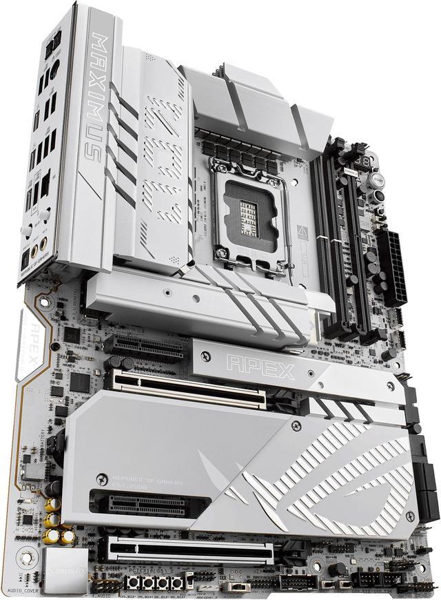 Alt view image 9 of 13 - ASUS ROG MAXIMUS Z890 APEX Intel® Z890 LGA 1851 ATX motherboard, Advanced AI PC-ready, 22+2+1+2 stages, DDR5, WiFi 7, 5G LAN, 3x PCIe® 5.0 M.2, Thunderbolt™ 4, USB Type-C®, AI OC, Cooling & Networking