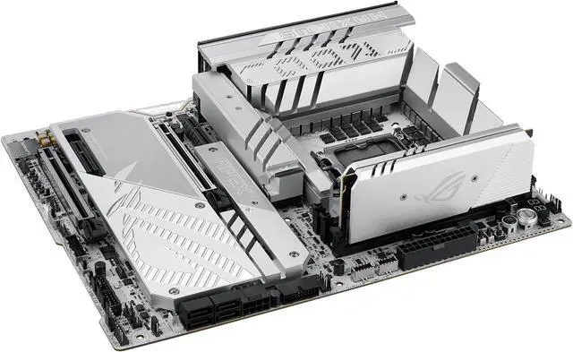 Alt view image 12 of 13 - ASUS ROG MAXIMUS Z890 APEX Intel® Z890 LGA 1851 ATX motherboard, Advanced AI PC-ready, 22+2+1+2 stages, DDR5, WiFi 7, 5G LAN, 3x PCIe® 5.0 M.2, Thunderbolt™ 4, USB Type-C®, AI OC, Cooling & Networking