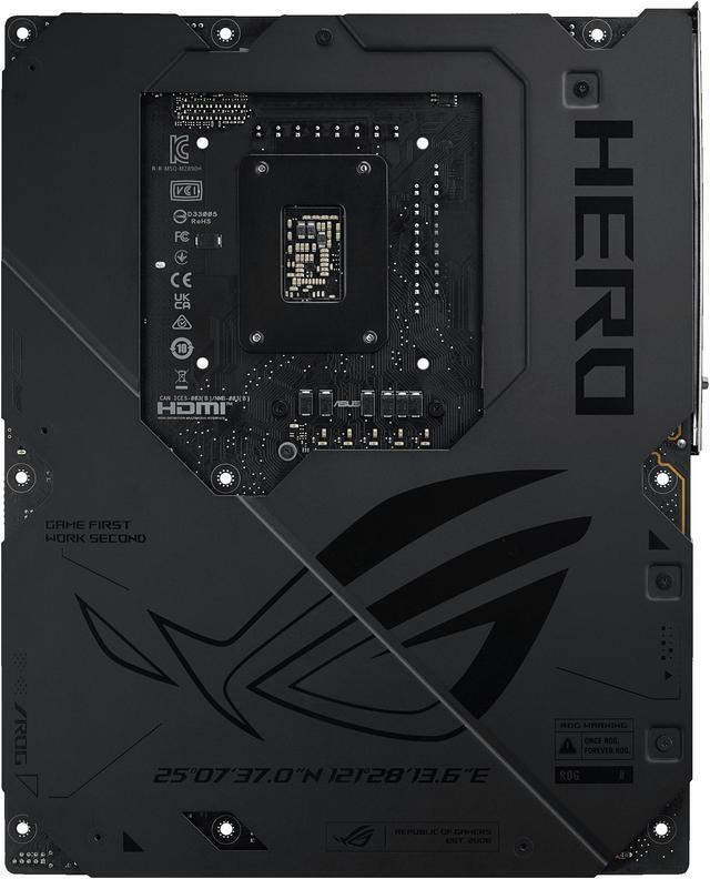 Alt view image 12 of 13 - ASUS ROG MAXIMUS Z890 HERO Intel® Z890 LGA 1851 ATX motherboard, Advanced AI PC-ready, 22+2+1+2 stages, DDR5, WiFi 7, 3x PCIe® 5.0 M.2, Thunderbolt™ 4, USB Type-C®, AI Overclocking/Cooling/Networking