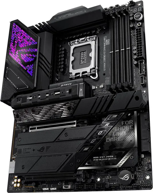 Alt view image 5 of 12 - ASUS ROG STRIX Z890-E GAMING WIFI Intel® Z890 LGA 1851 ATX motherboard, Advanced AI PC-ready, 18+2+1+2 stages, DDR5, WiFi 7, 7x M.2, Thunderbolt™ 4, USB Type-C®, AI Overclocking, Cooling & Networking