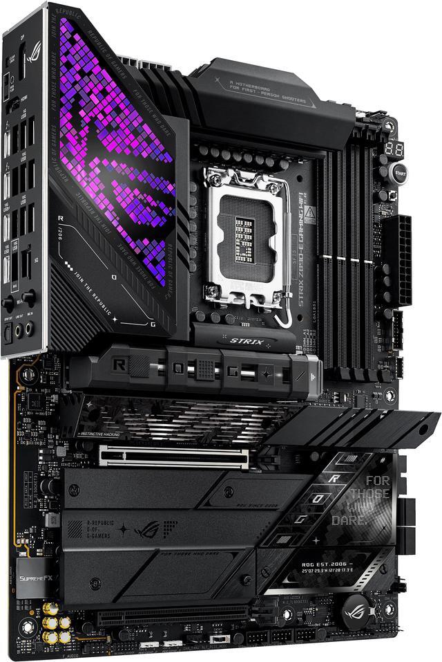 Alt view image 9 of 12 - ASUS ROG STRIX Z890-E GAMING WIFI Intel® Z890 LGA 1851 ATX motherboard, Advanced AI PC-ready, 18+2+1+2 stages, DDR5, WiFi 7, 7x M.2, Thunderbolt™ 4, USB Type-C®, AI Overclocking, Cooling & Networking