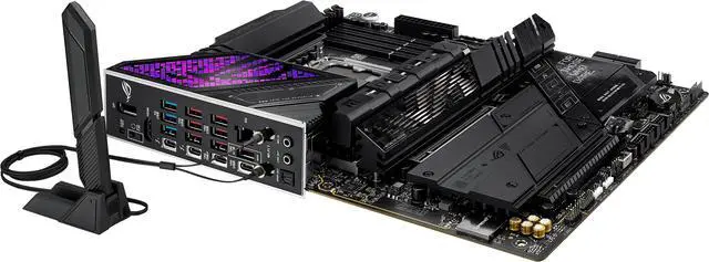 Alt view image 11 of 12 - ASUS ROG STRIX Z890-E GAMING WIFI Intel® Z890 LGA 1851 ATX motherboard, Advanced AI PC-ready, 18+2+1+2 stages, DDR5, WiFi 7, 7x M.2, Thunderbolt™ 4, USB Type-C®, AI Overclocking, Cooling & Networking
