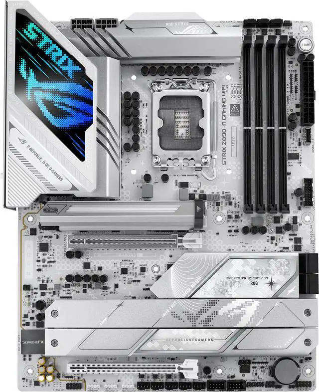 Alt view image 2 of 15 - ASUS ROG STRIX Z890-A GAMING WIFI Z890 LGA 1851 ATX motherboard, Intel® Core™ Ultra Series 2 Ready, Advanced AI PC-ready, 16+2+1+2 stages, DDR5, WiFi 7, 2.5G, 5x M.2, Thunderbolt™ 4, USB Type-C, AI OC