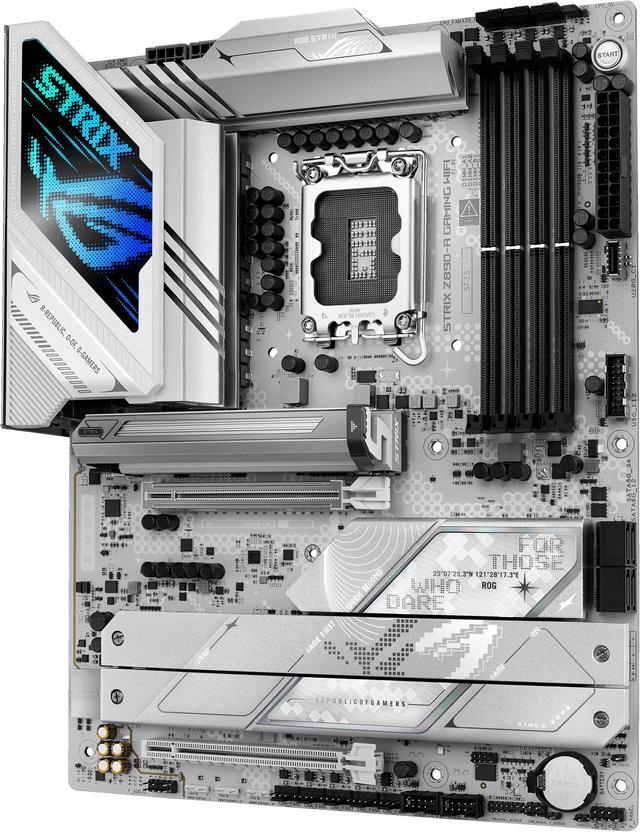 Alt view image 3 of 15 - ASUS ROG STRIX Z890-A GAMING WIFI Z890 LGA 1851 ATX motherboard, Intel® Core™ Ultra Series 2 Ready, Advanced AI PC-ready, 16+2+1+2 stages, DDR5, WiFi 7, 2.5G, 5x M.2, Thunderbolt™ 4, USB Type-C, AI OC