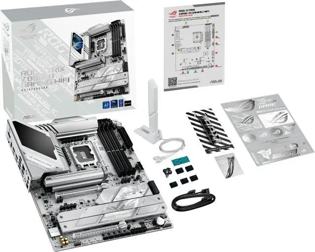 Alt view image 13 of 15 - ASUS ROG STRIX Z890-A GAMING WIFI Z890 LGA 1851 ATX motherboard, Intel® Core™ Ultra Series 2 Ready, Advanced AI PC-ready, 16+2+1+2 stages, DDR5, WiFi 7, 2.5G, 5x M.2, Thunderbolt™ 4, USB Type-C, AI OC