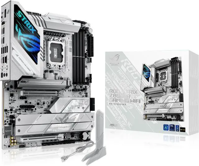 Alt view image 14 of 15 - ASUS ROG STRIX Z890-A GAMING WIFI Z890 LGA 1851 ATX motherboard, Intel® Core™ Ultra Series 2 Ready, Advanced AI PC-ready, 16+2+1+2 stages, DDR5, WiFi 7, 2.5G, 5x M.2, Thunderbolt™ 4, USB Type-C, AI OC