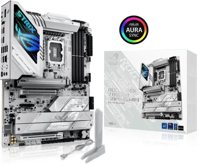 Alt view image 15 of 15 - ASUS ROG STRIX Z890-A GAMING WIFI Z890 LGA 1851 ATX motherboard, Intel® Core™ Ultra Series 2 Ready, Advanced AI PC-ready, 16+2+1+2 stages, DDR5, WiFi 7, 2.5G, 5x M.2, Thunderbolt™ 4, USB Type-C, AI OC