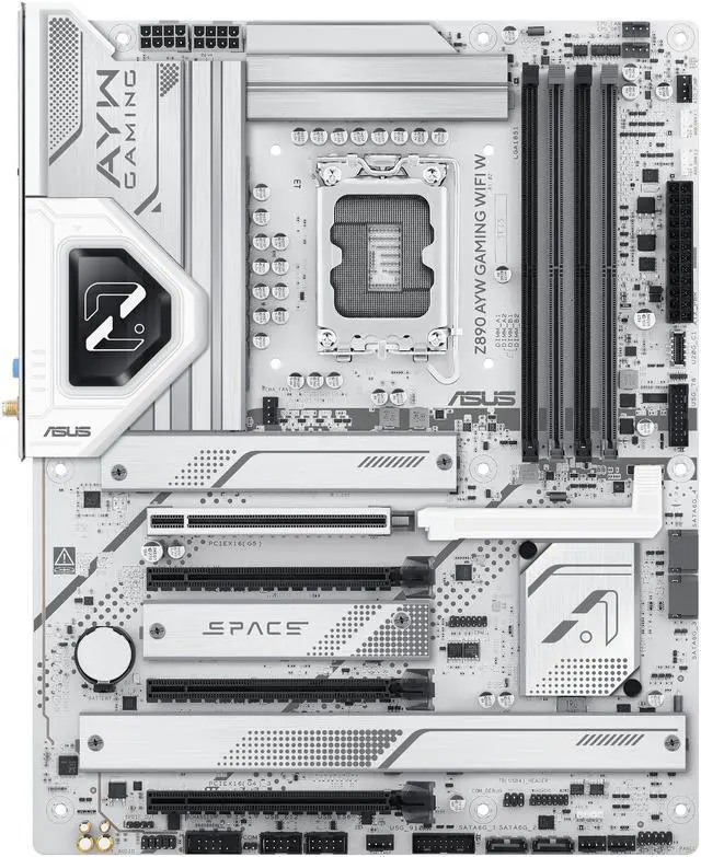 Alt view image 4 of 11 - ASUS Z890 AYW GAMING WIFI W ATX Z890 motherboard, Intel Core Ultra Series 2 Ready, Advanced AI PC-ready, 16+1+2+1 stages, DDR5, PCIe 5.0, Thunderbolt 4, USB Type-C, 4 x M.2, Wi-Fi 7,  2.5Gb LAN