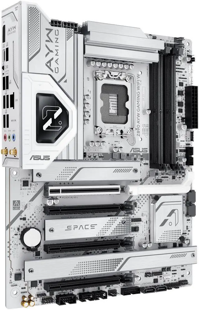 Alt view image 5 of 11 - ASUS Z890 AYW GAMING WIFI W ATX Z890 motherboard, Intel Core Ultra Series 2 Ready, Advanced AI PC-ready, 16+1+2+1 stages, DDR5, PCIe 5.0, Thunderbolt 4, USB Type-C, 4 x M.2, Wi-Fi 7,  2.5Gb LAN