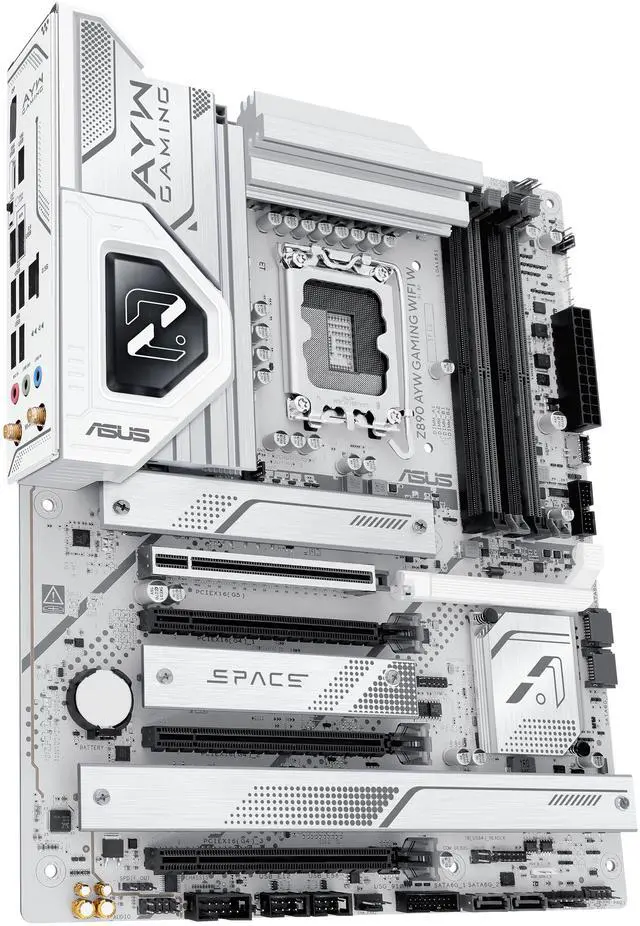 Alt view image 6 of 11 - ASUS Z890 AYW GAMING WIFI W ATX Z890 motherboard, Intel Core Ultra Series 2 Ready, Advanced AI PC-ready, 16+1+2+1 stages, DDR5, PCIe 5.0, Thunderbolt 4, USB Type-C, 4 x M.2, Wi-Fi 7,  2.5Gb LAN