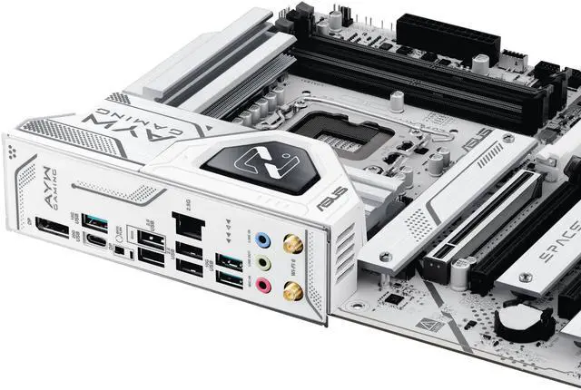 Alt view image 10 of 11 - ASUS Z890 AYW GAMING WIFI W ATX Z890 motherboard, Intel Core Ultra Series 2 Ready, Advanced AI PC-ready, 16+1+2+1 stages, DDR5, PCIe 5.0, Thunderbolt 4, USB Type-C, 4 x M.2, Wi-Fi 7,  2.5Gb LAN