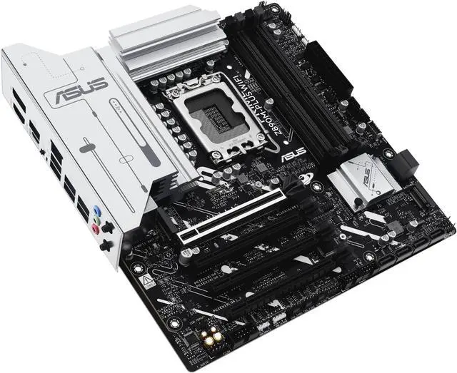 Alt view image 6 of 9 - ASUS PRIME Z890M-PLUS WIFI Z890 LGA 1851 mATX motherboard, Intel® Core™ Ultra Series 2 Ready, Advanced AI PC-ready, 10+1+2+1 80A power stages, DDR5, PCIe® 5.0, USB Type-C®, 3x M.2, Wi-Fi 7, 2.5Gb LAN