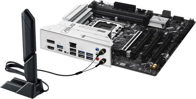 Alt view image 9 of 9 - ASUS PRIME Z890M-PLUS WIFI Z890 LGA 1851 mATX motherboard, Intel® Core™ Ultra Series 2 Ready, Advanced AI PC-ready, 10+1+2+1 80A power stages, DDR5, PCIe® 5.0, USB Type-C®, 3x M.2, Wi-Fi 7, 2.5Gb LAN