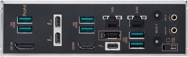 Alt view image 7 of 10 - ASUS ProArt Z890-CREATOR WIFI Z890 LGA 1851 ATX Motherboard, Intel® Core™ Ultra Processor Series 2 Ready, 16+2+1+2 stages, PCIe® 5.0, DDR5, Thunderbolt™ 5 Type-C®, 10+2.5 Gb LAN, WiFi 7, 5x M.2, AI OC