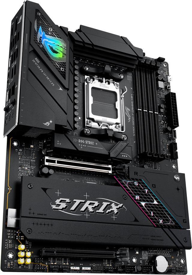Alt view image 6 of 13 - ASUS ROG STRIX B850-F GAMING WIFI AMD AM5 B850-F ATX motherboard 16+2+2 power stages, AI PC, DDR5 AEMP, WiFi 7, 4x M.2, PCIe 5.0, total support of 19 USB, 20Gbps Type-C, AI Networking II, Aura Sync