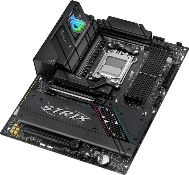 Alt view image 7 of 13 - ASUS ROG STRIX B850-F GAMING WIFI AMD AM5 B850-F ATX motherboard 16+2+2 power stages, AI PC, DDR5 AEMP, WiFi 7, 4x M.2, PCIe 5.0, total support of 19 USB, 20Gbps Type-C, AI Networking II, Aura Sync