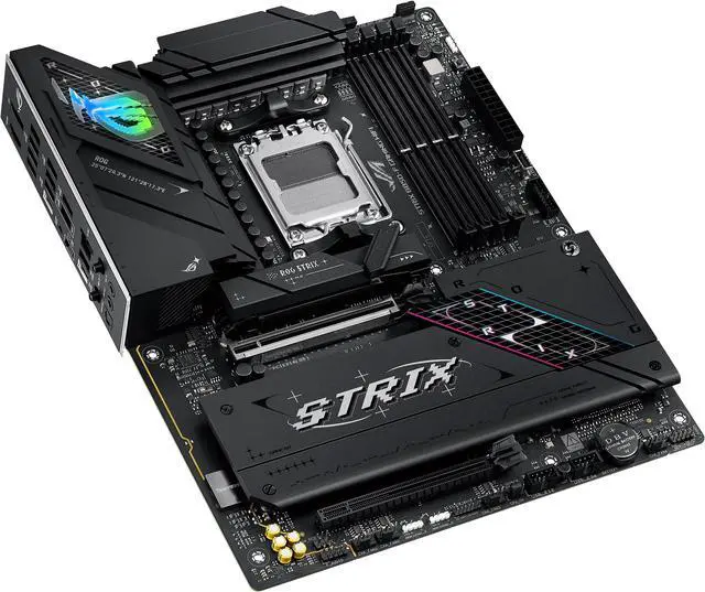 Alt view image 8 of 13 - ASUS ROG STRIX B850-F GAMING WIFI AMD AM5 B850-F ATX motherboard 16+2+2 power stages, AI PC, DDR5 AEMP, WiFi 7, 4x M.2, PCIe 5.0, total support of 19 USB, 20Gbps Type-C, AI Networking II, Aura Sync