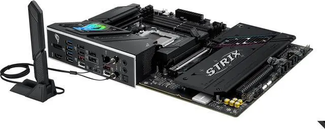 Alt view image 10 of 13 - ASUS ROG STRIX B850-F GAMING WIFI AMD AM5 B850-F ATX motherboard 16+2+2 power stages, AI PC, DDR5 AEMP, WiFi 7, 4x M.2, PCIe 5.0, total support of 19 USB, 20Gbps Type-C, AI Networking II, Aura Sync