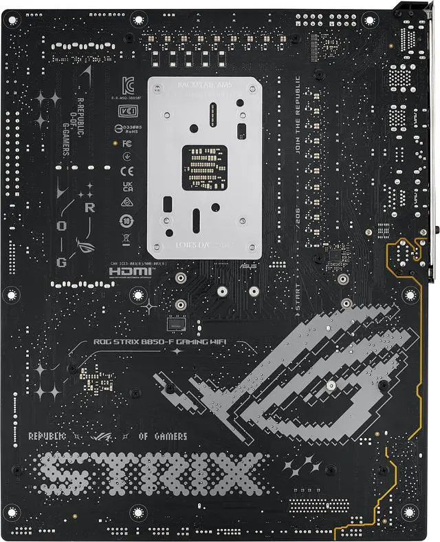 Alt view image 11 of 13 - ASUS ROG STRIX B850-F GAMING WIFI AMD AM5 B850-F ATX motherboard 16+2+2 power stages, AI PC, DDR5 AEMP, WiFi 7, 4x M.2, PCIe 5.0, total support of 19 USB, 20Gbps Type-C, AI Networking II, Aura Sync