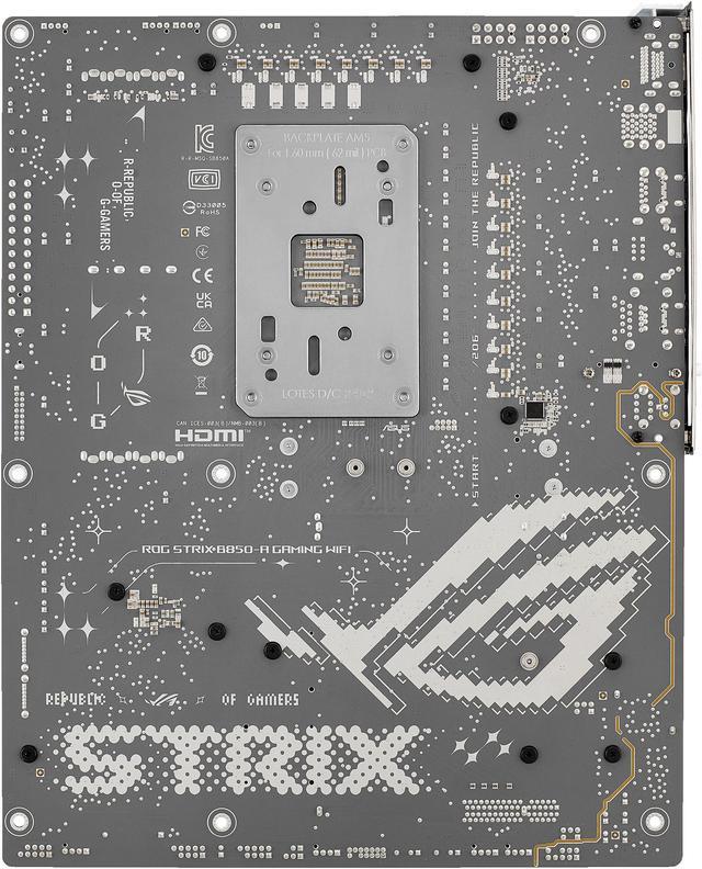 Alt view image 7 of 8 - ASUS ROG STRIX B850-A GAMING WIFI AMD AM5 B850 ATX motherboard 14+2+2 power stages, DDR5 AEMP, 2.5G LAN, WiFi 7 with Q-Antenna, 4x M.2, PCIe 5.0, USB 20Gbps Type-C, AI Networking II, ASUS AI Advisor