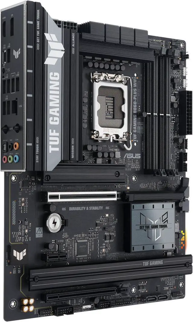 Alt view image 2 of 8 - ASUS TUF GAMING B860-PLUS WIFI B860 LGA 1851 ATX motherboard, Intel Core Ultra Series 2 Ready, Advanced AI PC-ready, 12+1+2+1 stages, DDR5 ,PCIe 5.0, 3x M.2, Wi-Fi 7,  2.5Gb LAN, USB 20Gbps Type-C