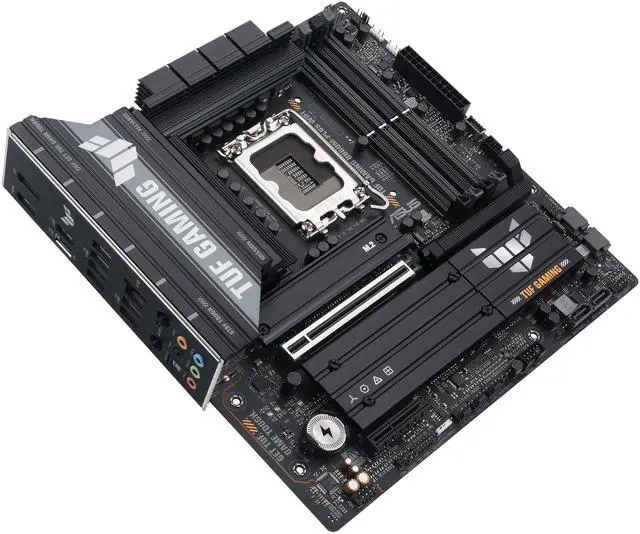 Alt view image 5 of 8 - ASUS TUF GAMING B860M-PLUS WIFI B860 LGA 1851 mATX motherboard, Intel Core Ultra Series 2 Ready, AI PC, 12+1+2+1 80A stages, DDR5 ,PCIe 5.0, 3x M.2, Wi-Fi 7,  2.5G LAN, HDMI, USB 20Gbps Type-C
