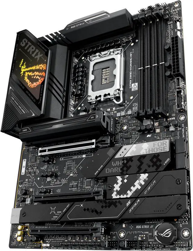 Alt view image 3 of 8 - ASUS ROG STRIX Z890-H GAMING WIFI Z890 LGA 1851 ATX motherboard, Intel Core Ultra Series 2 Ready, Advanced AI PC-ready, 16+2+1+2 stages, DDR5, 5Gb LAN, WiFi 7, 4x M.2, PCIe 5.0, USB Type-C, AI OC