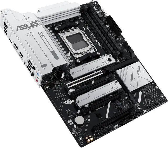 Alt view image 5 of 10 - ASUS Prime X870-P WiFi AMD X870 (Ryzen AM5) ATX Motherboard (DDR5, PCIe 5.0, 4x M.2, WiFi 7, 2.5Gb LAN, Dual USB4 40Gbps Type-C, BIOS FlashBack, Aura Sync)