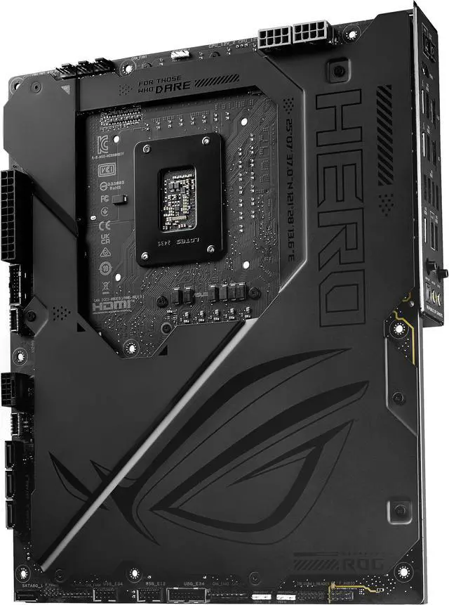Alt view image 6 of 10 - ASUS ROG MAXIMUS Z890 HERO BTF Z890 LGA 1851 ATX motherboard, hidden-connector design, Advanced AI PC Ready, 22+1+2+2 stages, DDR5, WiFi 7, 2.5G LAN, 6x M.2, PCIe 5.0, Thunderbolt™ 4, USB Type-C®, AI OC