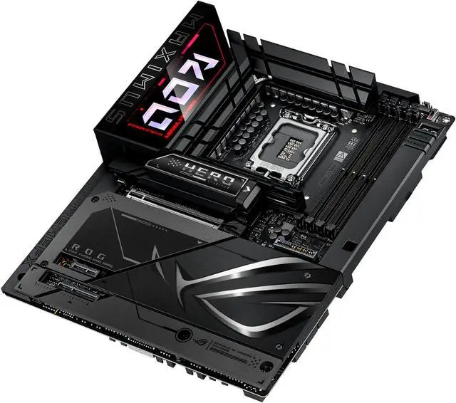 Alt view image 4 of 10 - ASUS ROG MAXIMUS Z890 HERO BTF Z890 LGA 1851 ATX motherboard, hidden-connector design, Advanced AI PC Ready, 22+1+2+2 stages, DDR5, WiFi 7, 2.5G LAN, 6x M.2, PCIe 5.0, Thunderbolt™ 4, USB Type-C®, AI OC
