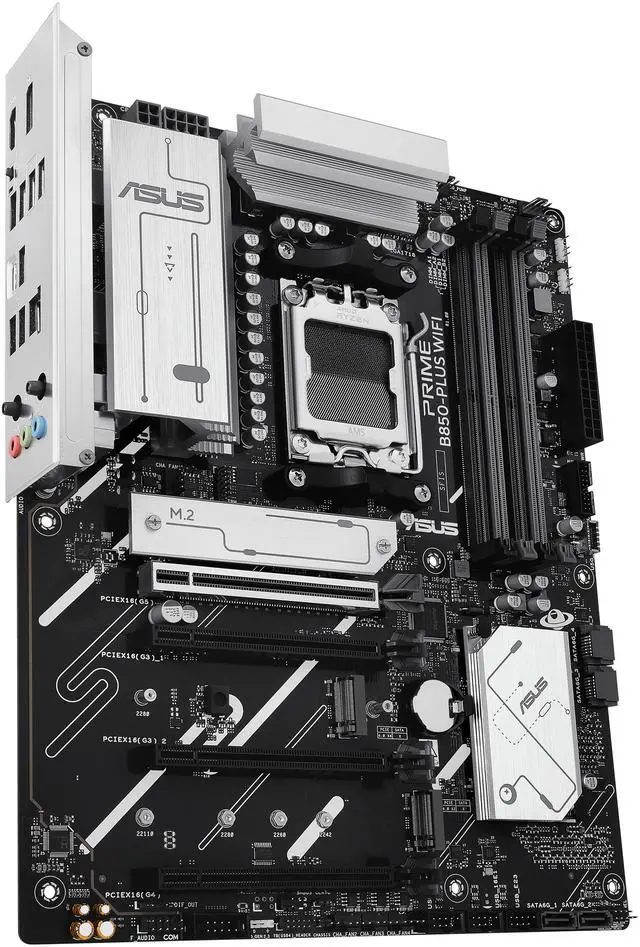Alt view image 4 of 8 - ASUS Prime B850-PLUS WIFI-GSI AMD B850 (Ryzen AM5) ATX Motherboard (DDR5, PCIe 5.0, 3x M.2, WiFi 6E, 2.5Gb LAN, USB 10Gbps Type-C, BIOS FlashBack, Aura Sync)