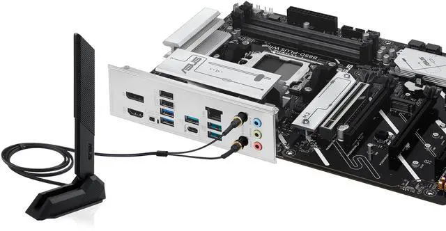 Alt view image 7 of 8 - ASUS Prime B850-PLUS WIFI-GSI AMD B850 (Ryzen AM5) ATX Motherboard (DDR5, PCIe 5.0, 3x M.2, WiFi 6E, 2.5Gb LAN, USB 10Gbps Type-C, BIOS FlashBack, Aura Sync)