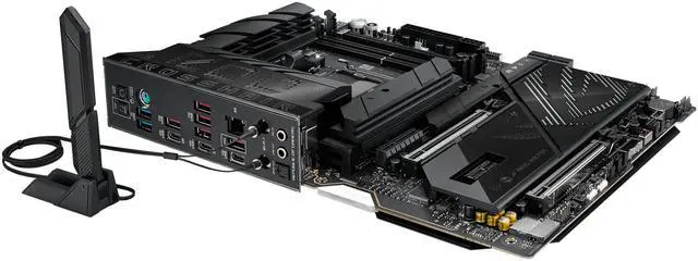 Alt view image 9 of 11 - ASUS ROG CROSSHAIR X870E APEX AMD X870E AM5 ATX motherboard, Advanced AI PC-ready, 18+2+2 stages, DDR5, ROG Memory Fan, ROG DIMM.2 Card, Wi-Fi 7, 5G LAN, 3x M.2, PCIe® 5.0, USB4® , USB Type-C®, AI OC