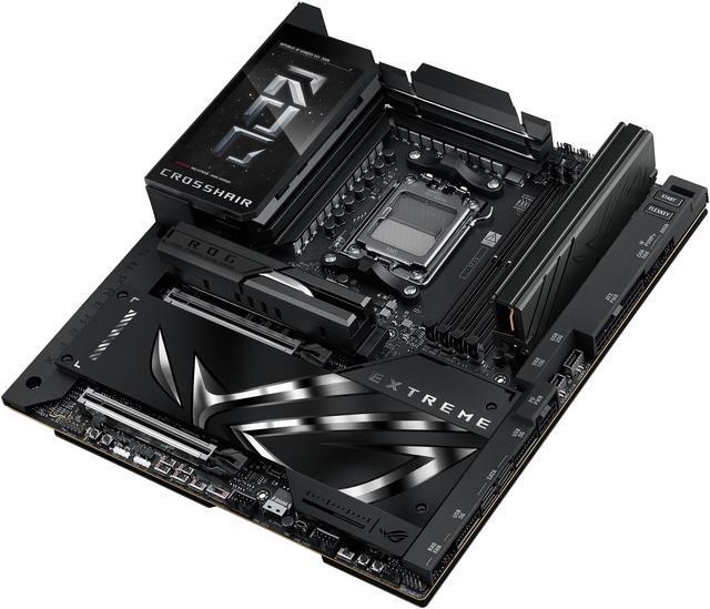 Alt view image 3 of 9 - ASUS ROG CROSSHAIR X870E EXTREME AMD X870E AM5 E-ATX Gaming Motherboard - 20+2+2 Power Stages, DDR5, PCIe 5.0, 5x M.2, 5G & 10G LAN, Wi-Fi 7, USB4 Type-C, 5" LCD, AI Overclocking & Networking