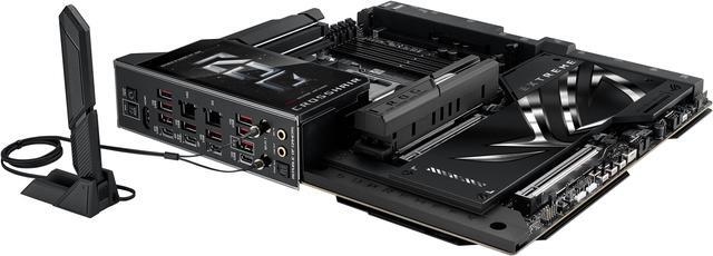 Alt view image 5 of 9 - ASUS ROG CROSSHAIR X870E EXTREME AMD X870E AM5 E-ATX Gaming Motherboard - 20+2+2 Power Stages, DDR5, PCIe 5.0, 5x M.2, 5G & 10G LAN, Wi-Fi 7, USB4 Type-C, 5" LCD, AI Overclocking & Networking